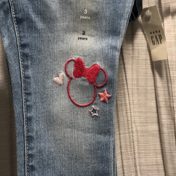 GAP DENIM GAP DISNEY BCGC GIRL TODDLER SIZE 3 NWT 3 PIECE 1 PAIR JEANS 2 DRESSES - Picture 5 of 11